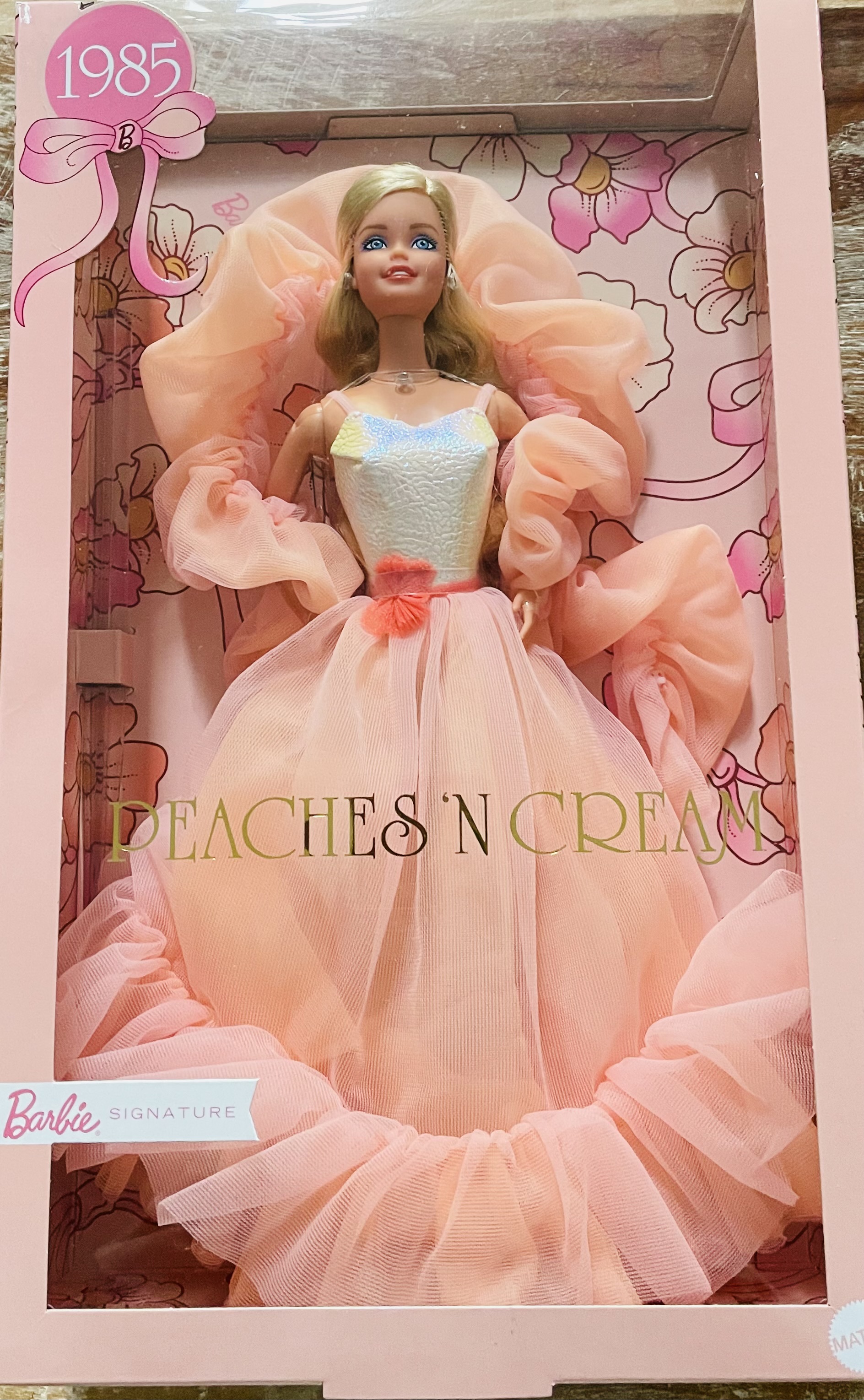 2025 reproduction of 1985 Peaches 'n Cream Barbie