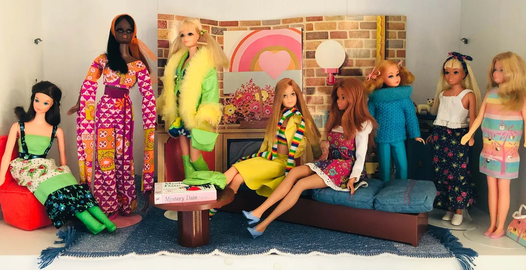 Collection of Mod Barbie dolls