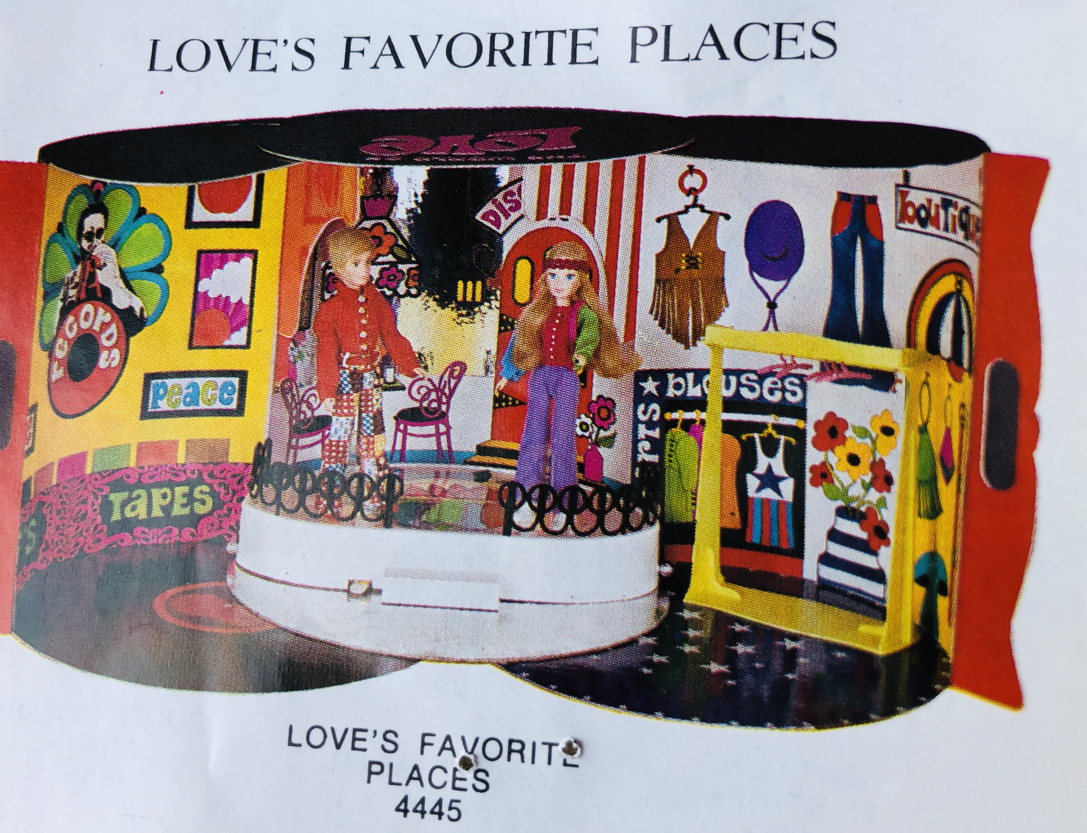 1970s World of Love Love’s Favorite Places playset disco boutique