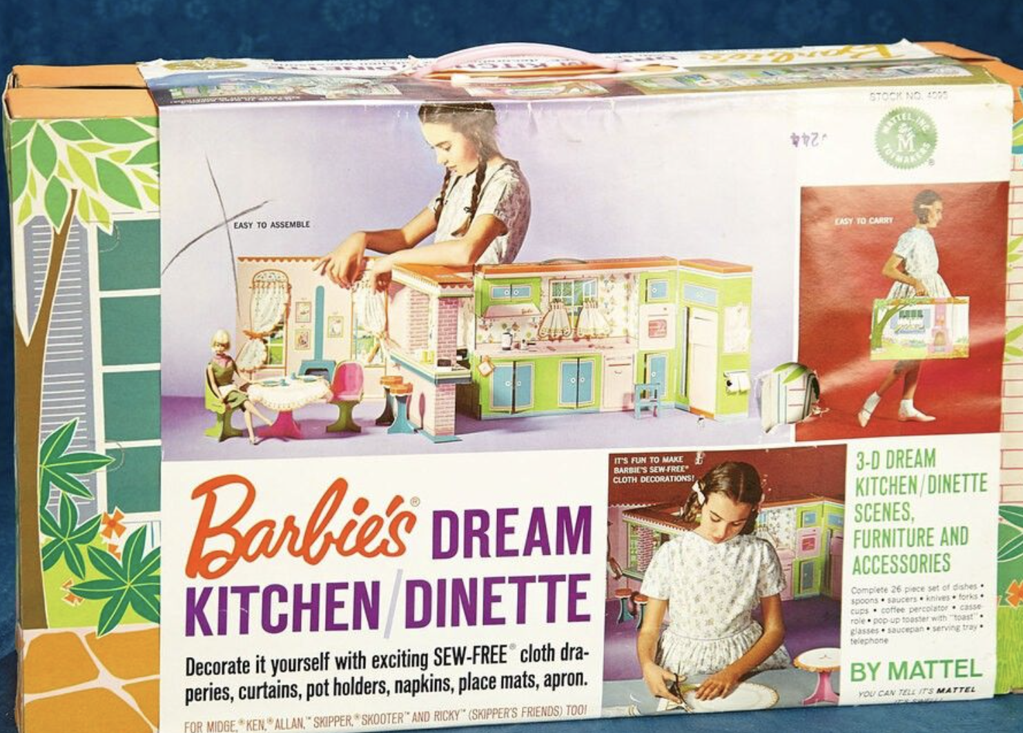 1965 Barbie's Dream Kitchen/Dinette and Skipper's Dream Room