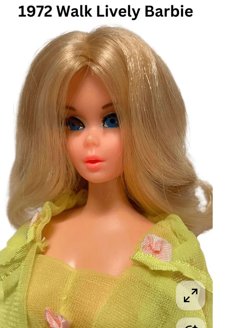 1972 Mattel Walk Lively Barbie