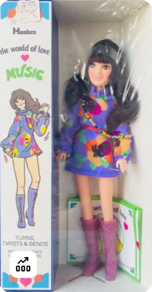 Hasbro World of Love doll named Music 1972
