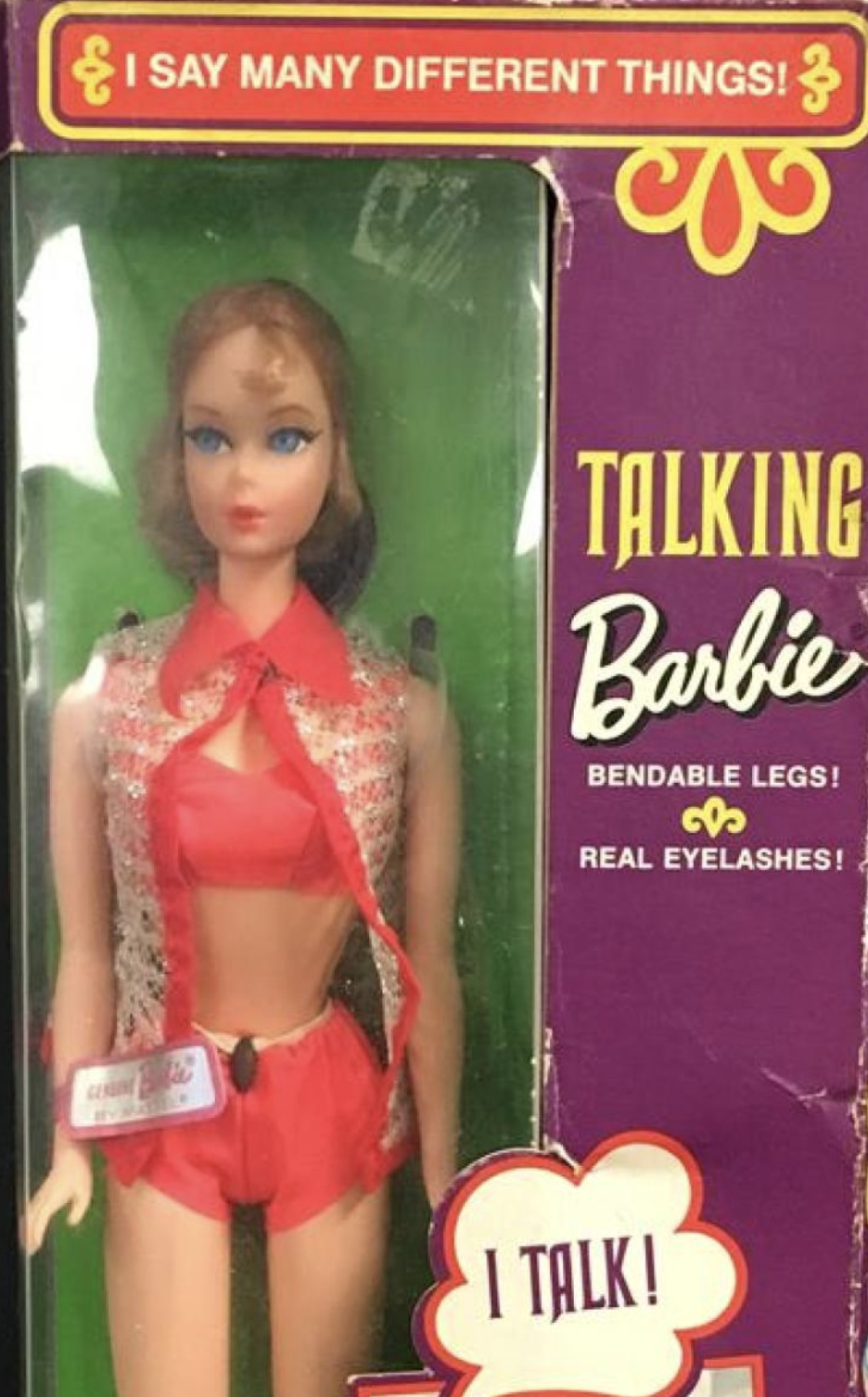 1969 Talking Barbie Titian Red Hair
