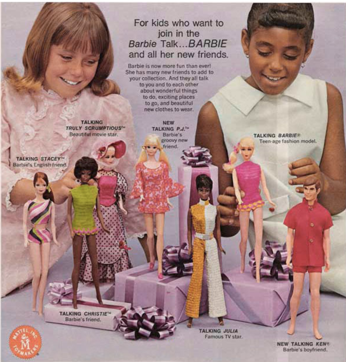 Talking Barbie print ad