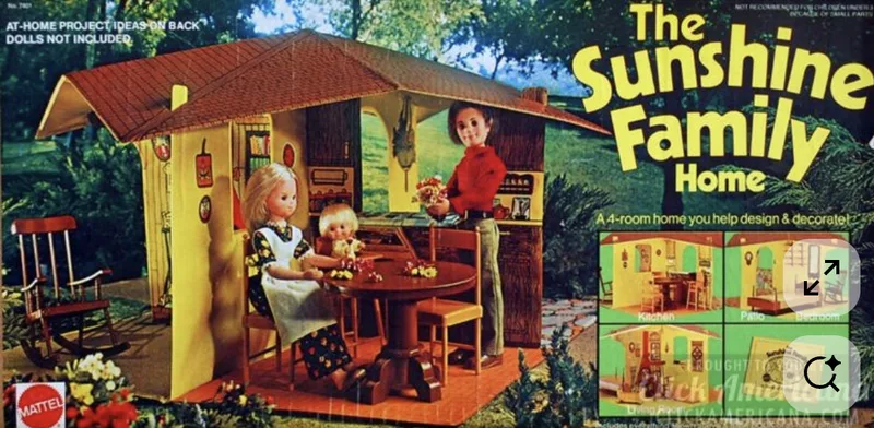 The Sunshine Family home had four rooms; bedroom, kitchen, patio and living room